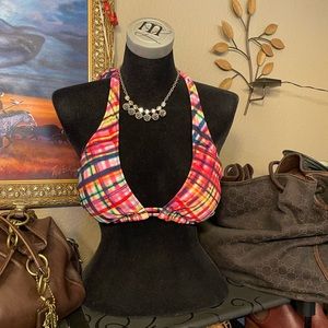 😍Adorable Reversible M Arizona Jean Company Bathing Suit Top